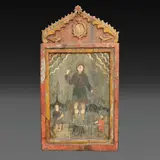 A Religious Icon, Untitled, polychromed hardwood