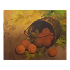 Still Life by Cesar Buenaventura, oil on canvas, offered Jan 2026