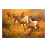 Harvest by Alfredo Buenaventura, oil on canvas, offered Jan 2026