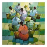 Untitled by Alfredo Buenaventura, acrylic on canvas, offered Jan 2026