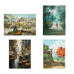 Eddie Sarmiento, Untitled, b.) At Dawn Rural Scene Pampanga, Phil.<br> signed and dated 1966 (lower right)<br> oil on canvas<br> 24” x 18” (61 cm x 46 cm)<br /><br />