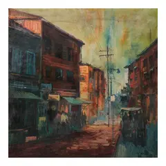 Eddie Sarmiento, Ermita, oil on canvas