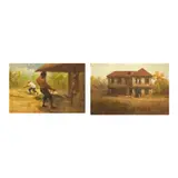 Jose Hernandez, Untitled, b.) Untitled<br> signed (lower right)<br> oil on canvas<br> 23 1/4” x 35 1/4” (59 cm x 90 cm)
