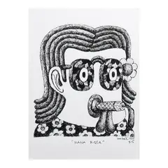 Richard Quebral, Nana Rosa, archival pen and ink on paper