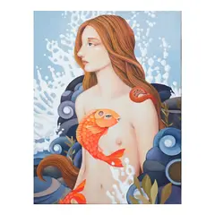 Iyan De Jesus, Paper Doll, print on canvas
