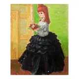 Yokoyama Minako, Young Girl in Western Dress, oil on canvas