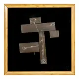 Inri Cross, Untitled, bronze mounted on velvet backing