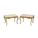 Untitled by A Pair of Marble Top Side Tables, hardwood, offered Jan 2026