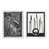 Ged Alangui, A Lot of Two Artworks, <br />b.) Alangui II<br />dated 1992 (lower right)<br />print<br />5” x 4” (13 cm x 10 cm)