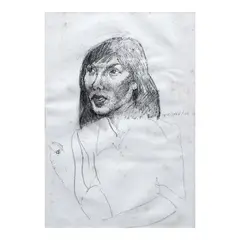 Untitled by Onib Olmedo, pen and ink on paper, offered Jul 2025