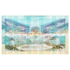 John Frank Sabado, Highland Diaries II, mixed media on canvas