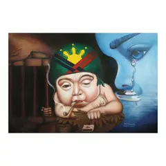 The Future by Noel Hernal, acrylic on canvas, offered Jul 2025