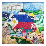 Ang Kabataan, Kaunlaran sa Bayan by Ramil M. Rebutiaco<br & > Luis Arvin C. Vargas, acrylic on canvas, offered Jul 2025