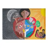 Rise from the Ashes: A Journey of
Renewal by Josephine Mae Ongoco<br & > Stephanie C. Emaas, acrylic on canvas, offered Jul 2025