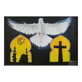 Anthonie Shane H. Montaño, Peace be with you, acrylic