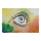 Leroy Enteria, Reflection, acrylic on canvas