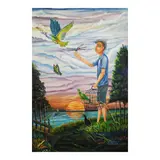 Darwin Llaneras, Paglaya, acrylic on canvas