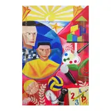 Aldridge Almerino, New Horizons of Hope, acrylic on canvas