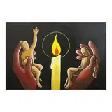 Liwanag sa Dilim by Lawrence Taguyan Mhar C. Aquino, acrylic on canvas, offered Jul 2025