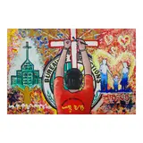 Roderick G. Legaspi, Faith, Hope, and Love, acrylic on canvas