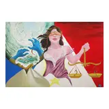 Leo Panganiban, Katarungan sa makabagong panahon, acrylic on canvas