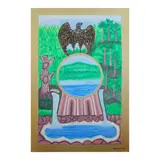 Juan Walter N. Pacillos, Kalikasan, acrylic on wood