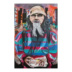 Benevolence by Carl David D. Vinzon, acrylic on canvas, offered Jul 2025