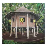 Jimmy Concepcion Dela Peña, Rizal Clinic, acrylic on canvas