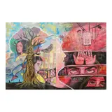 Khrystyn Mariel Pimentel, Redemption’s Roots: A Rebirth, acrylic on canvas