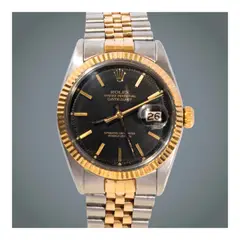 Rolex, A Fine Stainless Steel and Gold Automatic Water-Resistant Wristwatch