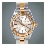 Rolex, A Lady’s Stainless Steel and Gold  Automatic Water-Resistant Wristwatch