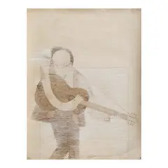 Danilo Garcia, Musician, pen and ink on paper