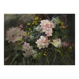 Jun Tiongco, Flowers Infusion, watercolor and pastel on paper<br />