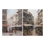 Edgardo Sarmiento, a.) Divisoria Manilab.) Divisoria Manila, b.) signed and dated 1977 (lower right)<br /> oil on canvas<br /> 24” x 18” (61 cm x 46 cm)