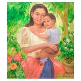 Oskar Ramos, Mother and Son, oil on canvas