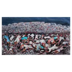 Venancio Igarta, Massacre in Manila, oil on canvas
