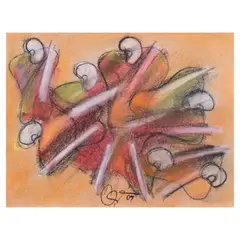 Kasuy by Romulo Olazo, soft pastel on paper, offered Jan 2025