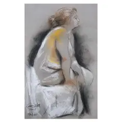 Sydney by Emmanuel Garibay, pastel on paper, offered Jan 2025