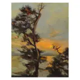 Maridi Nievera, Sunburst Tree, oil on canvas