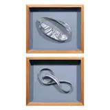 Christina Dy, a.) Mobius 1 (Land)b.) Mobius 2 (Land), b.) pencil on paper<br /> artwork: 10" x 12" (25 cm x 30 cm)<br /> with frame: 11" x 13" (28 cm x 33 cm)