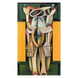 Blaine San Luis, Crucifixion, oil on canvas