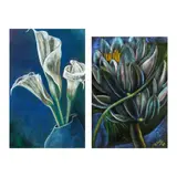 a.) Still Lifeb.) Still Life by a.) Ivi Cosio<br & > b.) Allan Cosio, <br /> b.) signed and dated 1991 (lower right)<br /> pastel on paper<br /> 17 1/4" x 12" (44 cm x 30 cm), offered Oct 2024