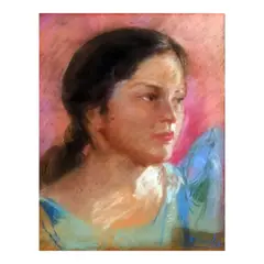 Irineo Miranda, Portrait of a Lady, pastel on paper