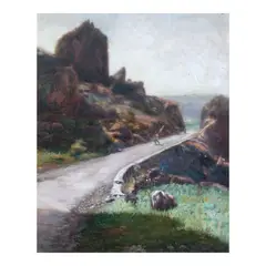 Mavatuy, Batanes by Jun B. Silva, oil on canvas, offered Oct 2024