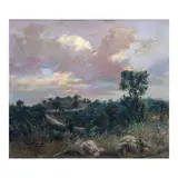 Jun B. Silva, Farm Site (Antipolo Rizal), oil on canvas