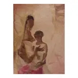 Mother and Child by Romeo Tabuena, watercolor on paper, offered Oct 2024