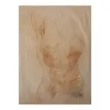 José T. Joya, Untitled (Nude), pastel on paper