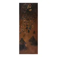 Serafin Serna, Nipa Hut, oil on canvas
