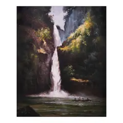 Falls by Oscar Navarro, oil on canvas, offered Oct 2024