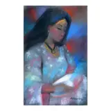 Al Perez, Portrait of a Lady, pastel on paper